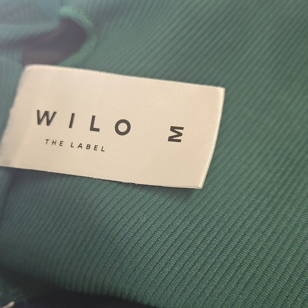 Willo- By Anthropologie Women's M  Green and Black Sports Bra with Racerback - Picture 7 of 8